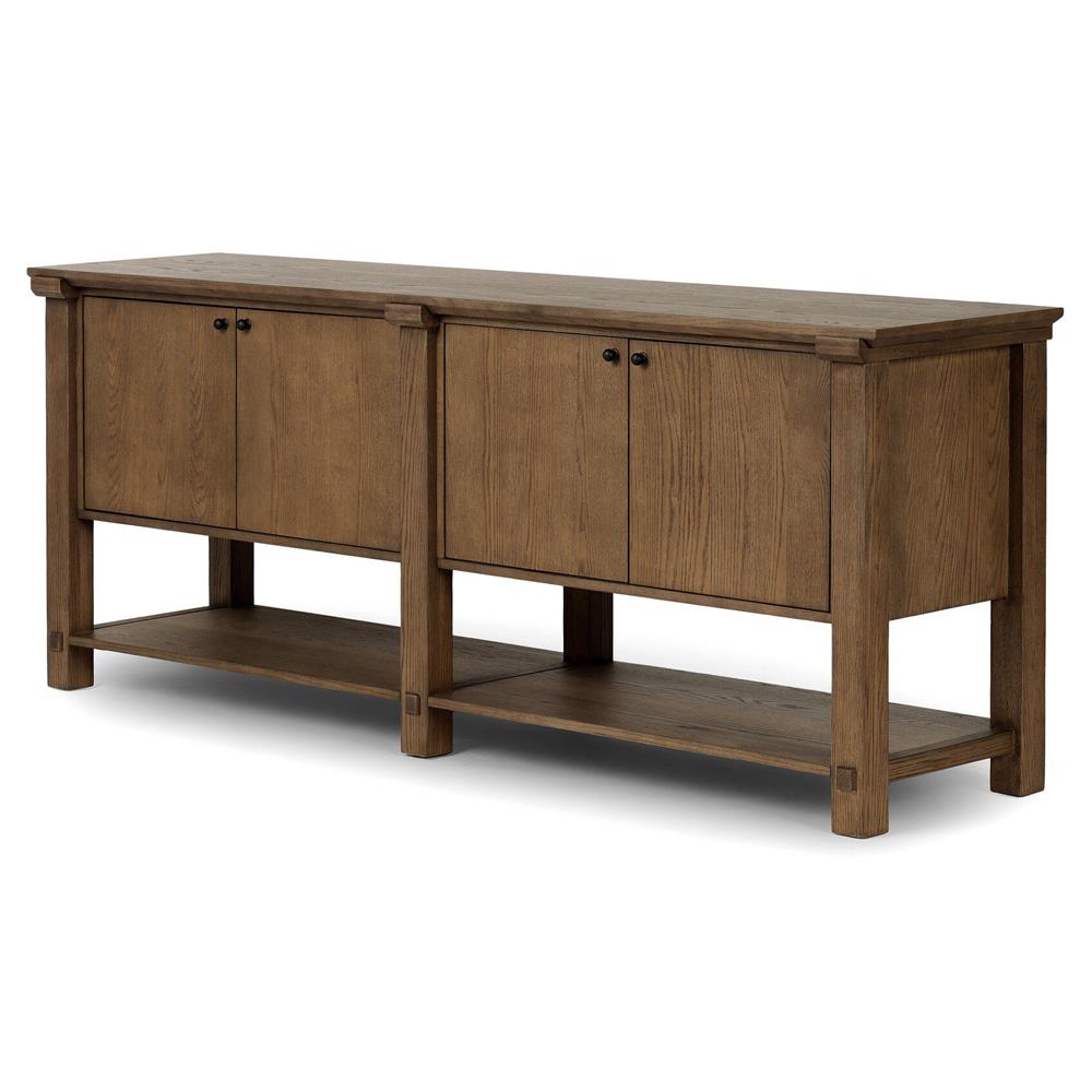 Gavin Rustic Lodge Tan Oak Rectangular Sideboard|