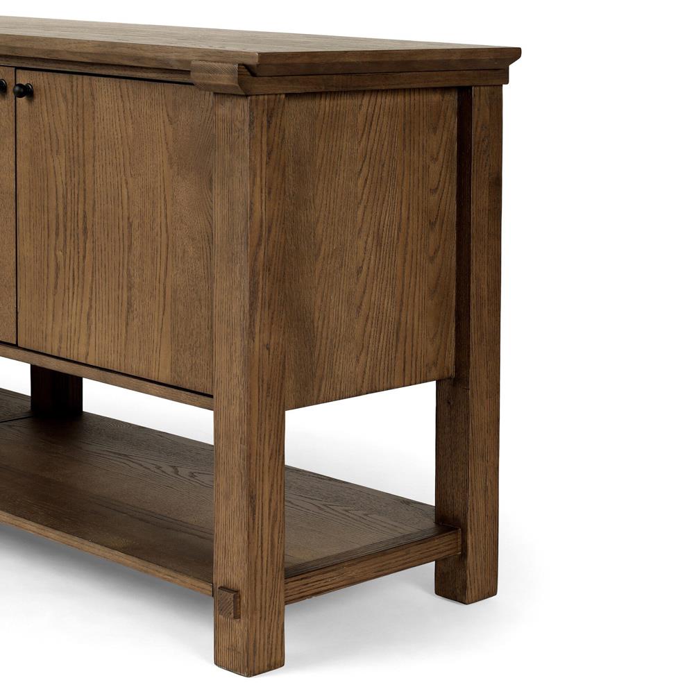 Gavin Rustic Lodge Tan Oak Rectangular Sideboard|