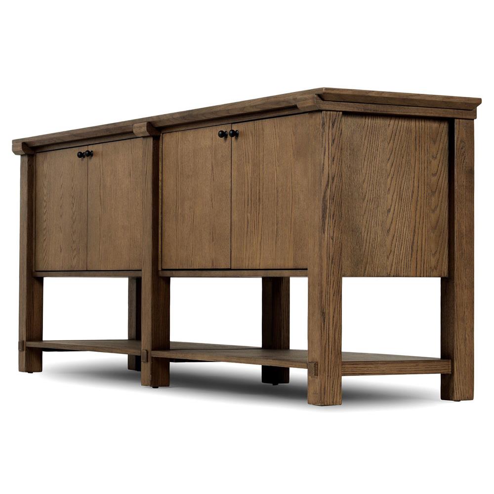 Gavin Rustic Lodge Tan Oak Rectangular Sideboard|