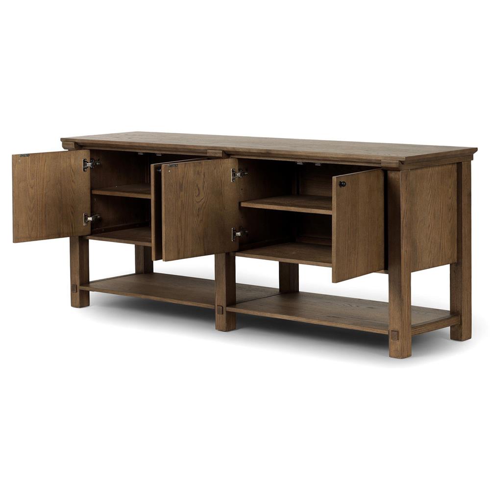 Gavin Rustic Lodge Tan Oak Rectangular Sideboard|