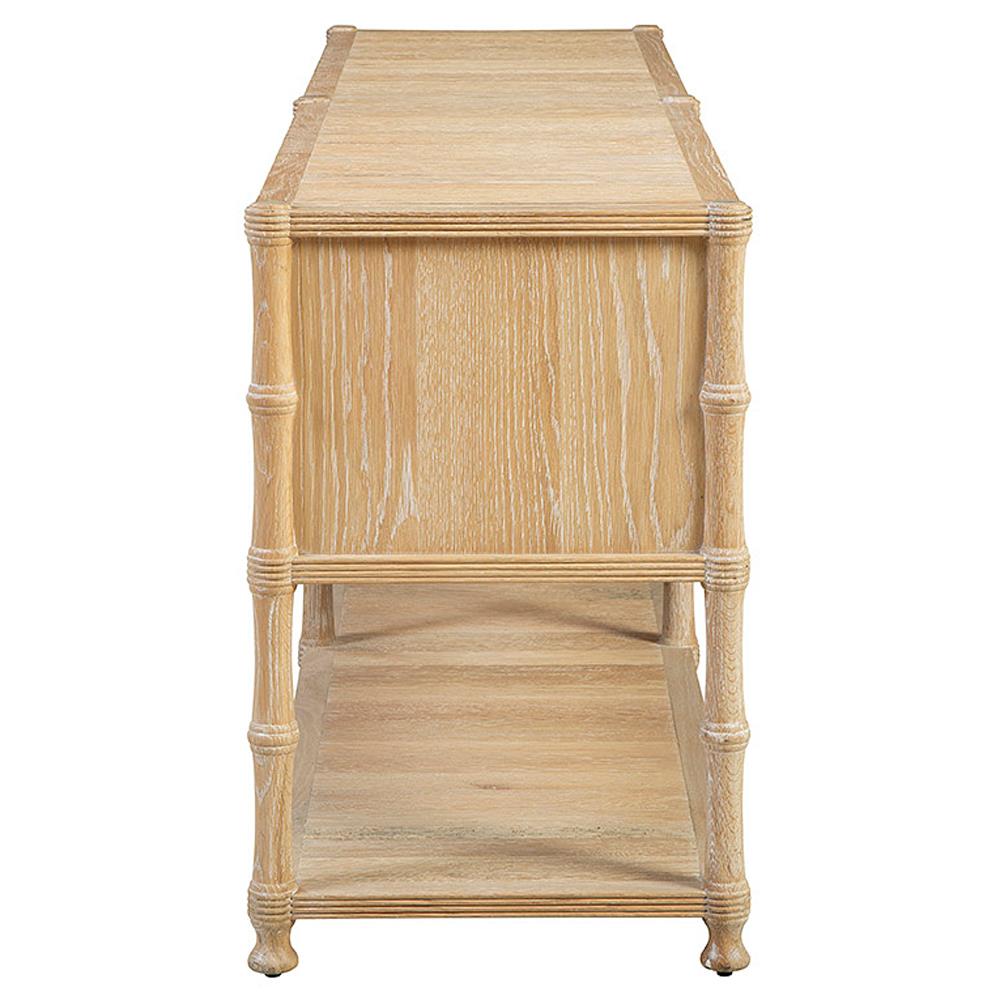 Reed Coastal Beach Brown Oak Sideboard|