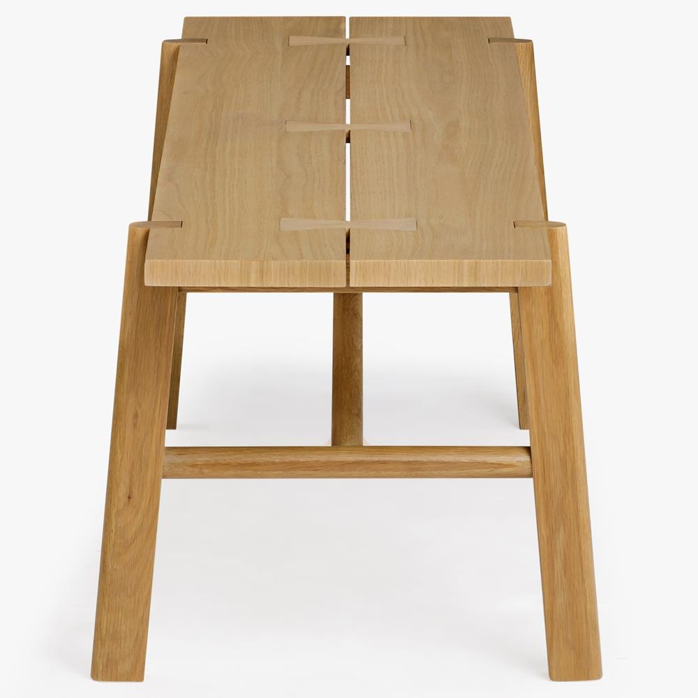 Aviva Coastal Beach Oak Wood Dining Bench|