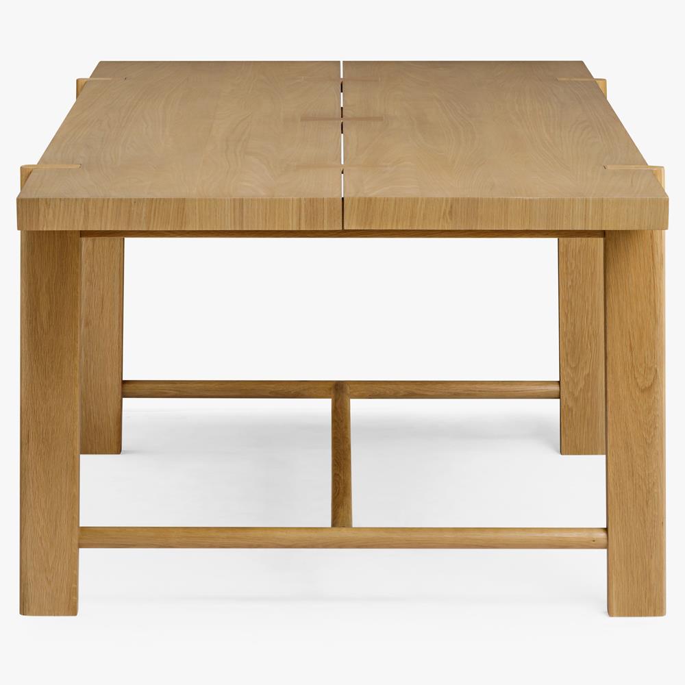 Aviva Coastal Beach Oak Wood Dining Table - 86"|