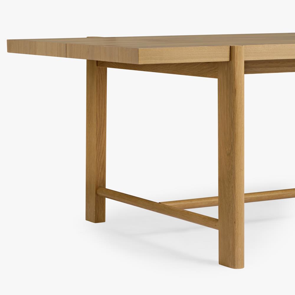 Aviva Coastal Beach Oak Wood Dining Table - 86"|