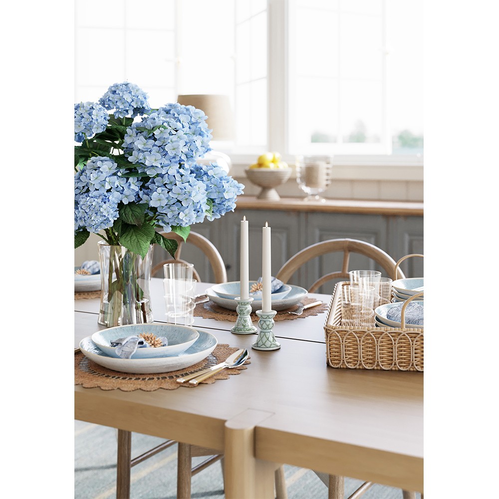 Aviva Coastal Beach Oak Wood Dining Table - 86"|