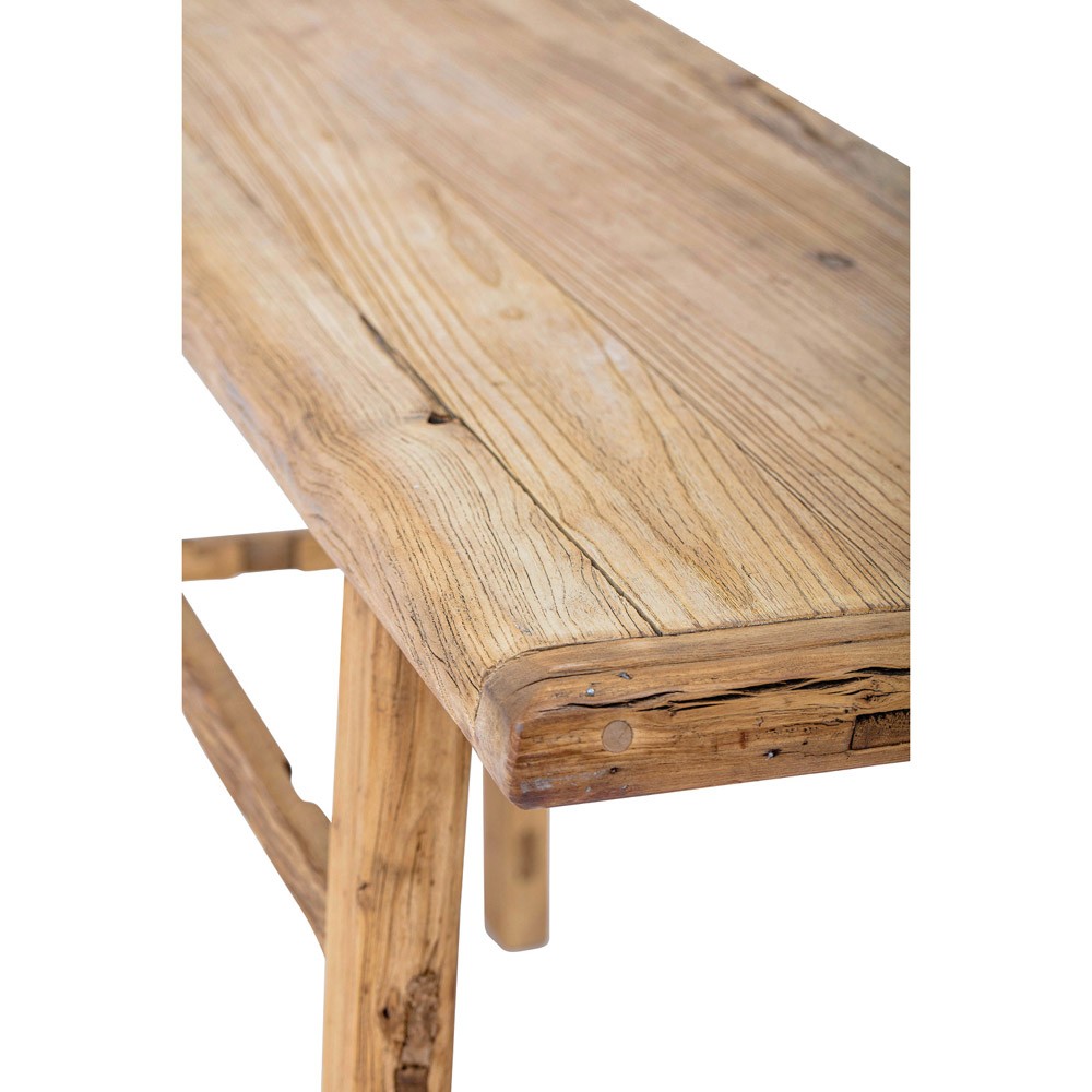 Esther Coastal Beach Reclaimed Wood Console Table Long (53 - 75