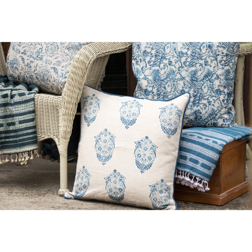 Kathy Kuo Home Nora Throw Pillow Cover - Thumbnail 2