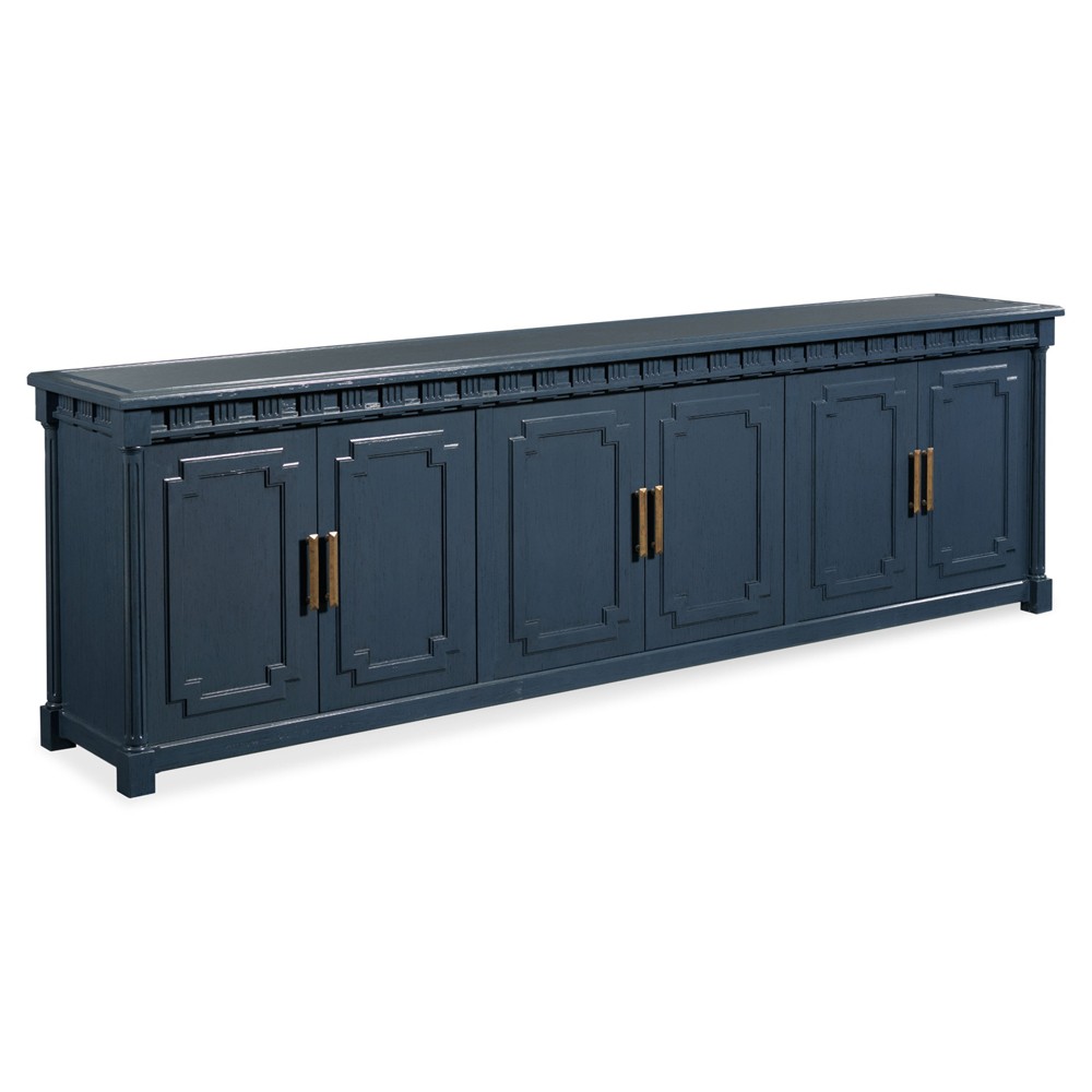 【blue gray】ブラック フレンチキャビネット Wilshire French Country Navy Blue Oak Media Cabinet - 110