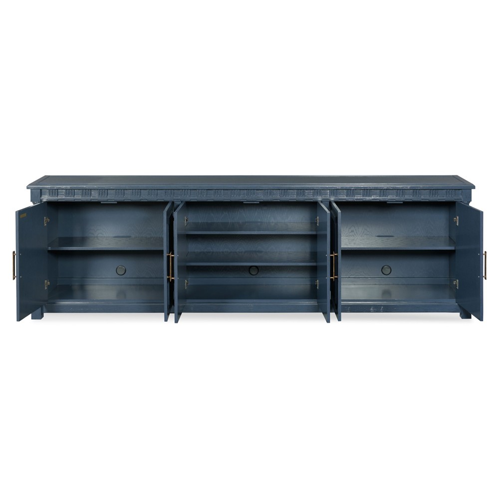 Wilshire French Country Navy Blue Oak Media Cabinet - 110