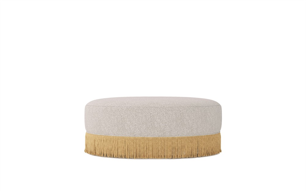 Blakely Alabaster Performance Ottoman - 40” | Kathy Kuo Home