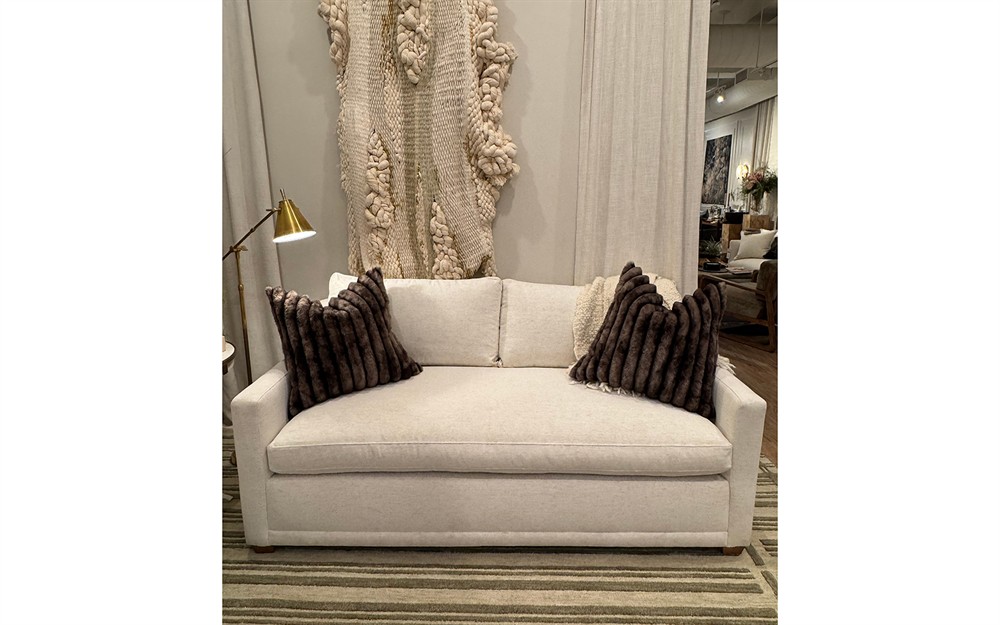 Weybridge Heathered Ivory Performance Bench Cushion Sleeper Sofa - 75Gǥ|