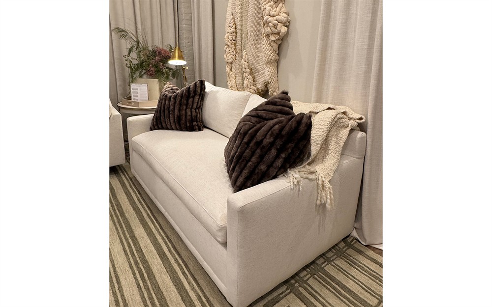 Weybridge Heathered Ivory Performance Bench Cushion Sleeper Sofa - 75Gǥ|