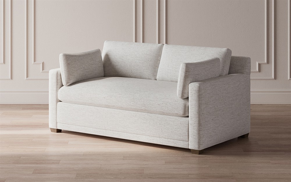 Weybridge Heathered Ivory Performance Bench Cushion Sleeper Sofa - 75Gǥ|