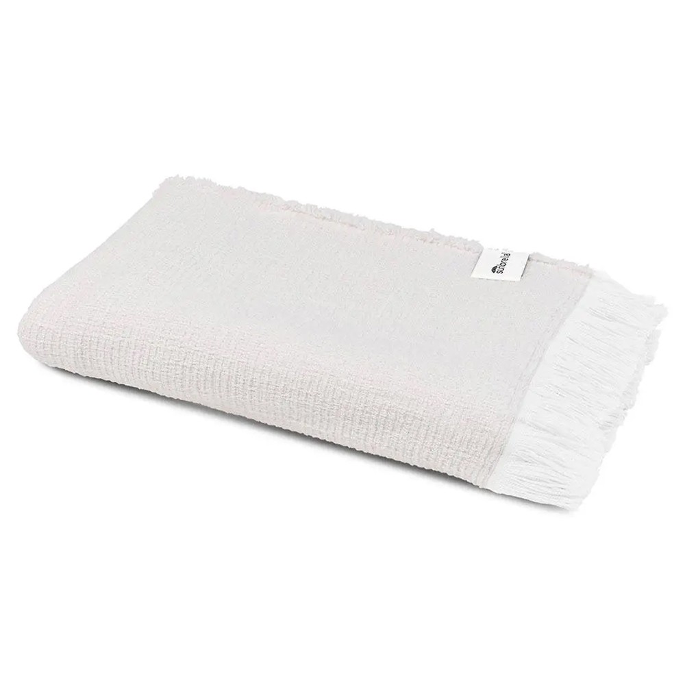 Haleigh White Sunbrella Crosshatch Textured Indoor / Outdoor Throw Blanket|