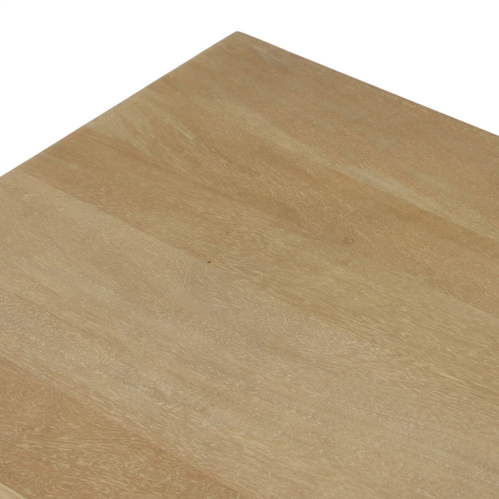 Emilie Coastal Beach Natural Cane Mango Wood Sideboard|