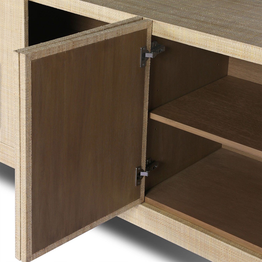 Sienna Modern Classic Beige Raffia Sideboard|