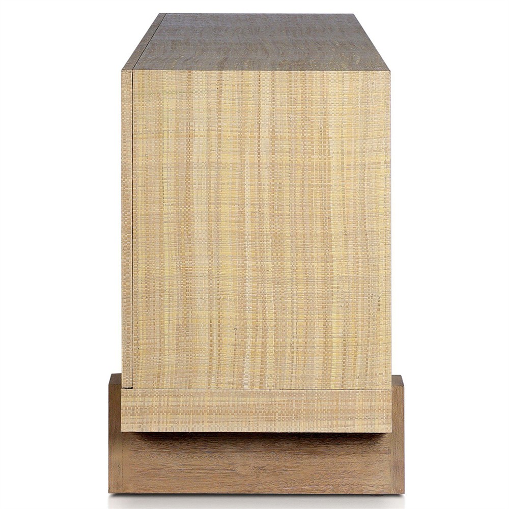 Sienna Modern Classic Beige Raffia Sideboard|