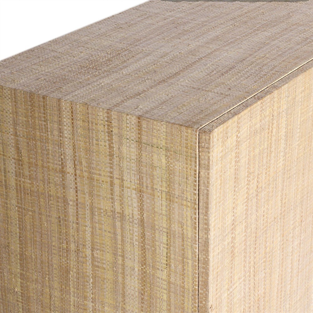 Sienna Modern Classic Beige Raffia Sideboard|
