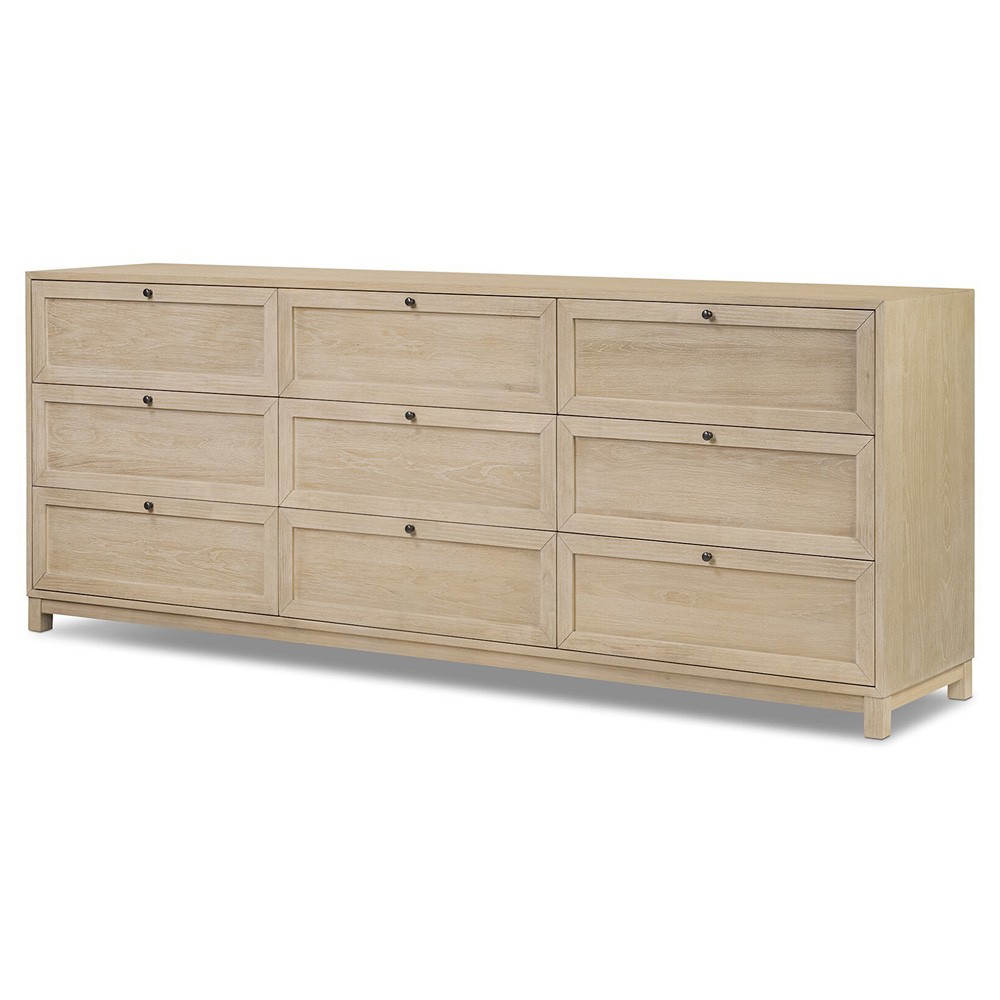 Clarence Modern Classic Light Brown Oak Dresser|