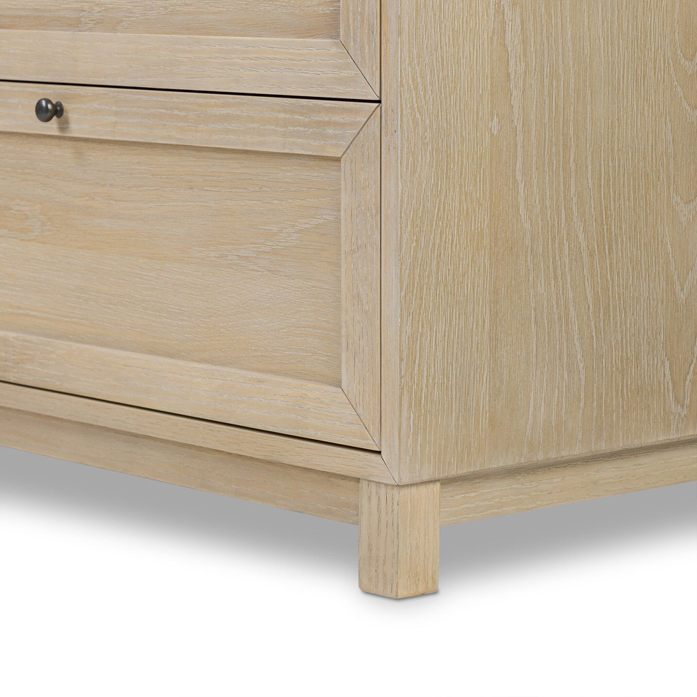 Clarence Modern Classic Light Brown Oak Dresser|