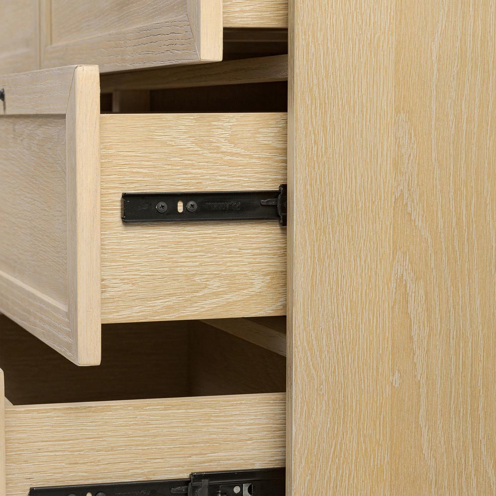 Clarence Modern Classic Light Brown Oak Dresser|