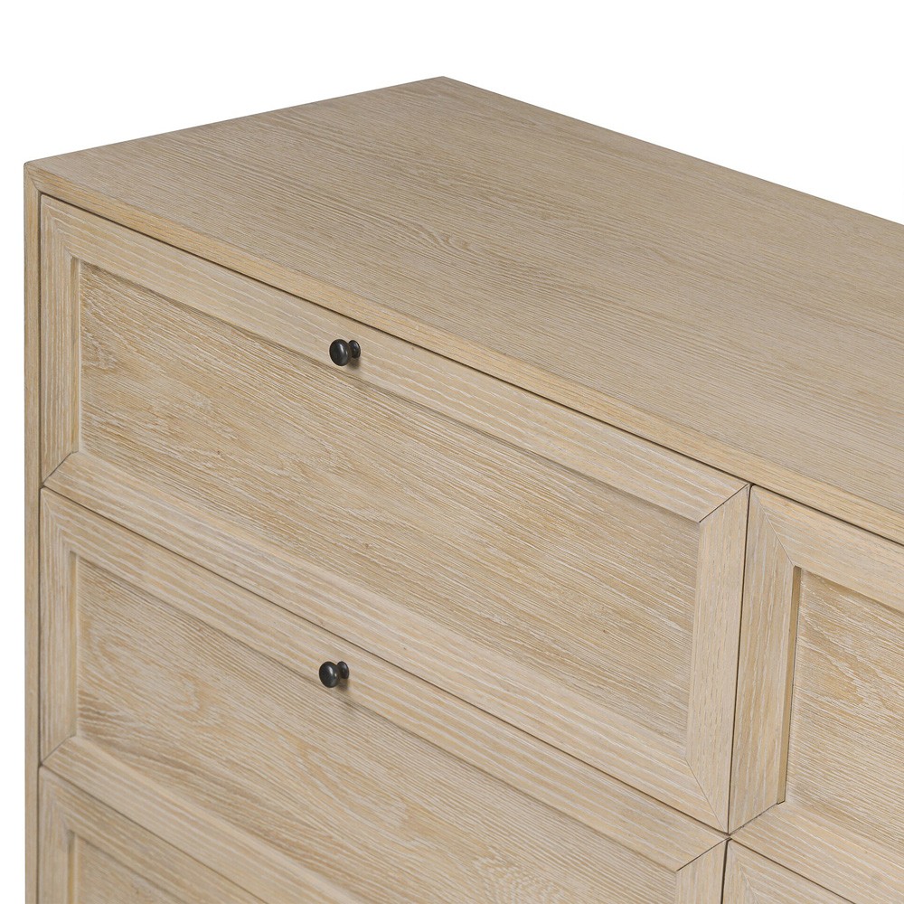 Clarence Modern Classic Light Brown Oak Dresser|