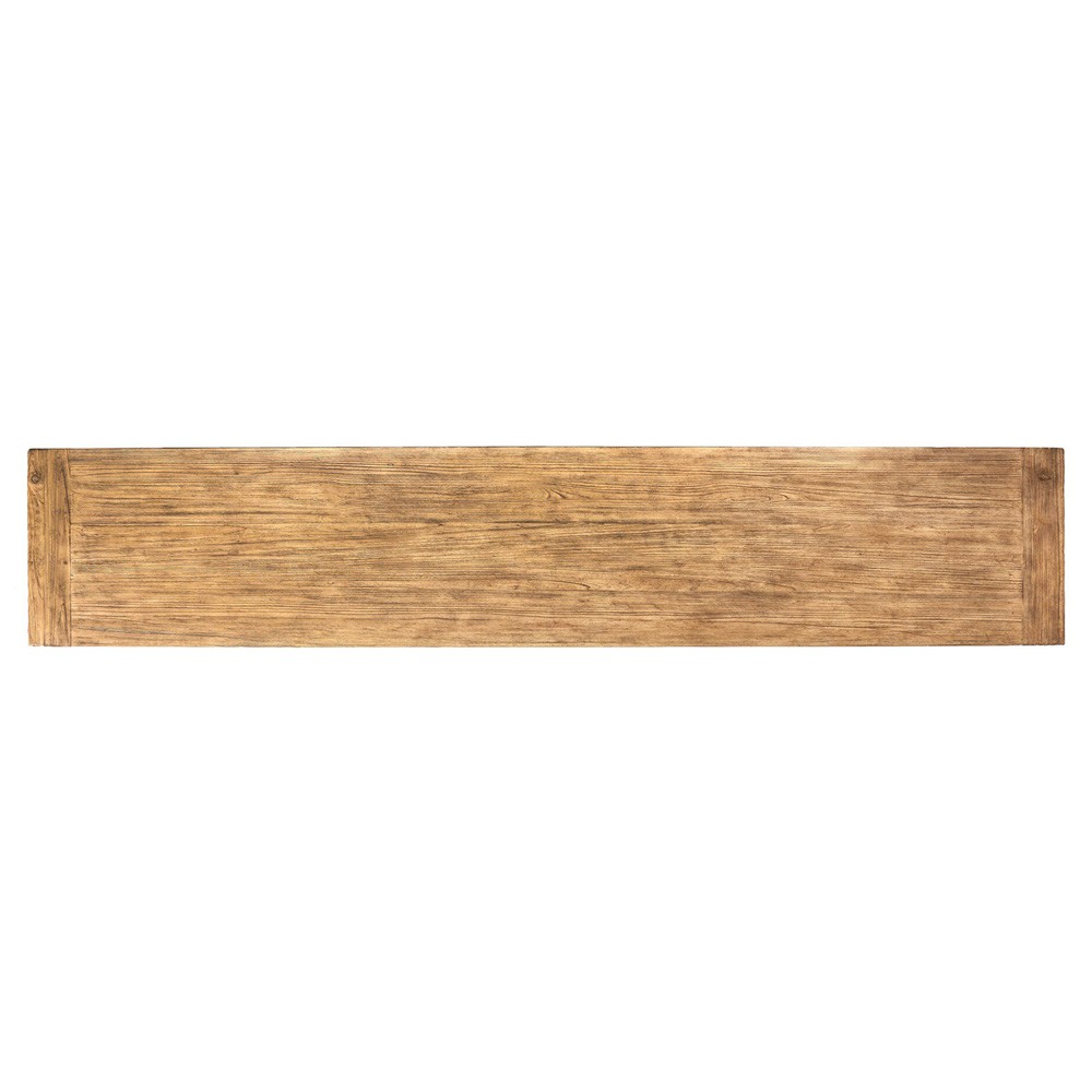 Nerin Coastal Beach Distressed Brown Wood Sideboard|