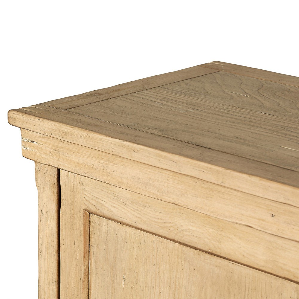 Miles Updated Traditional Aged Brown Wood Sideboard|