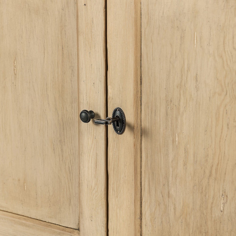 Miles Updated Traditional Aged Brown Wood Sideboard|
