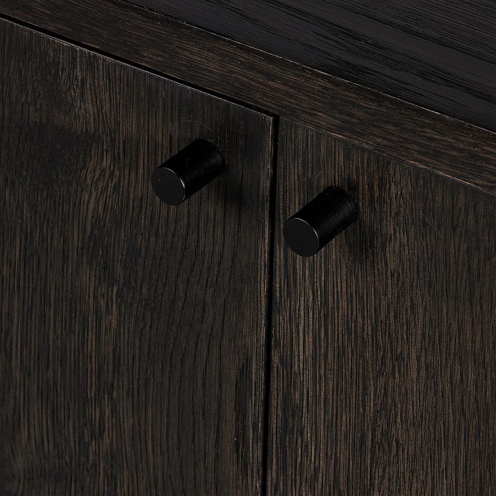 Olson Rustic Lodge Dark Brown Oak Wood Sideboard|