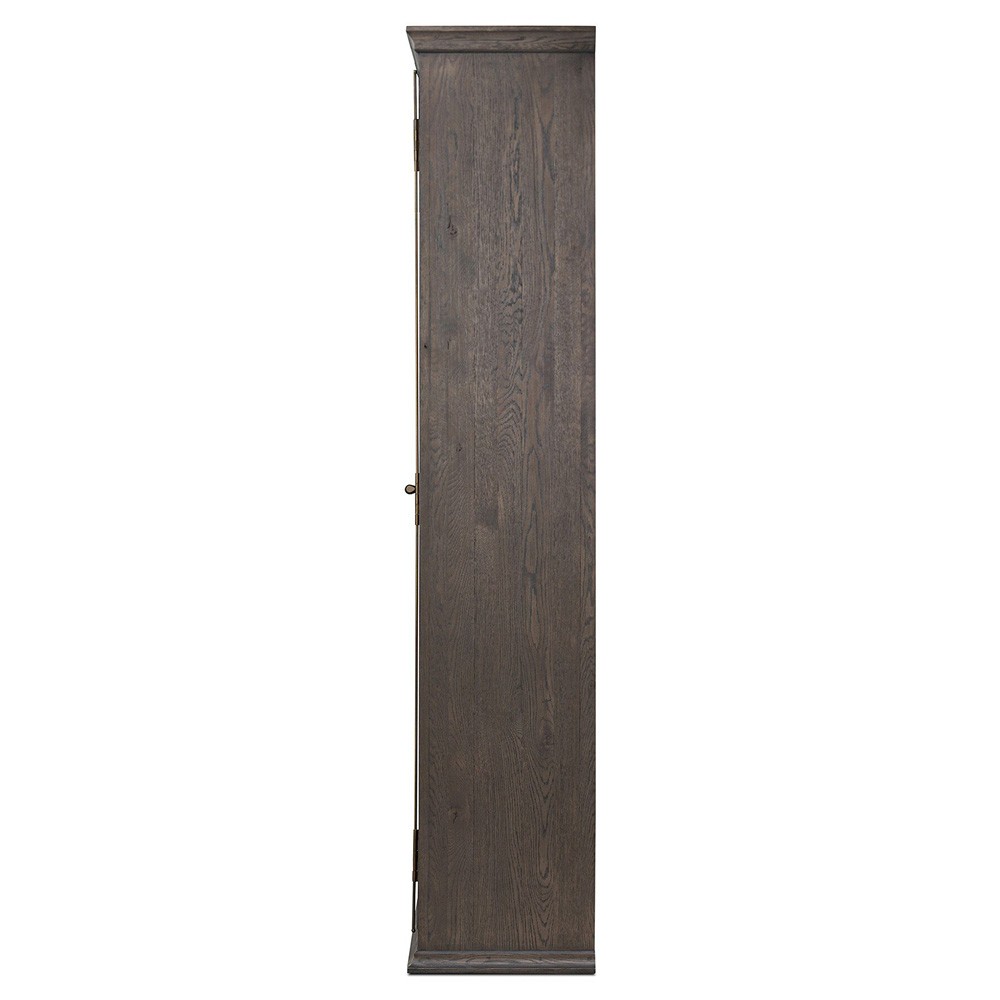 Dawson Updated Traditional Smoked Black Oak Cabinet|