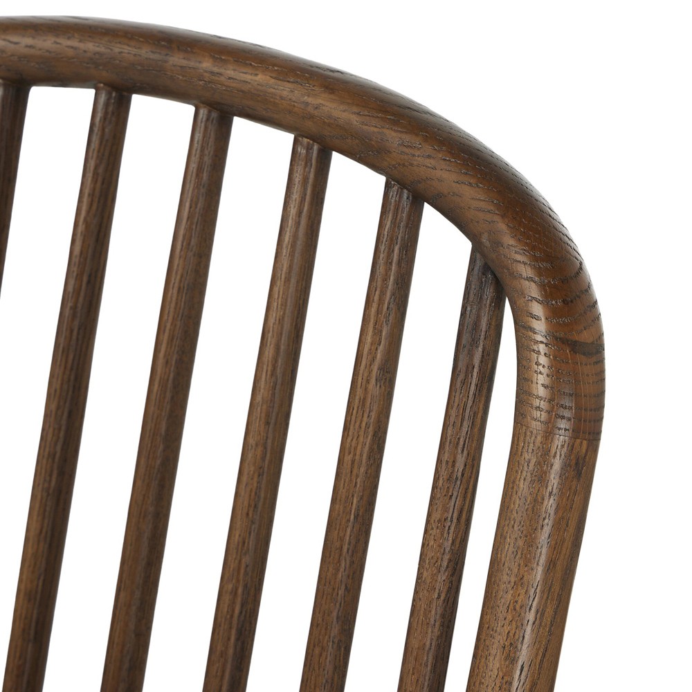 Brenna Broadway Dune Linen Dining Arm Chair | Kathy Kuo Home
