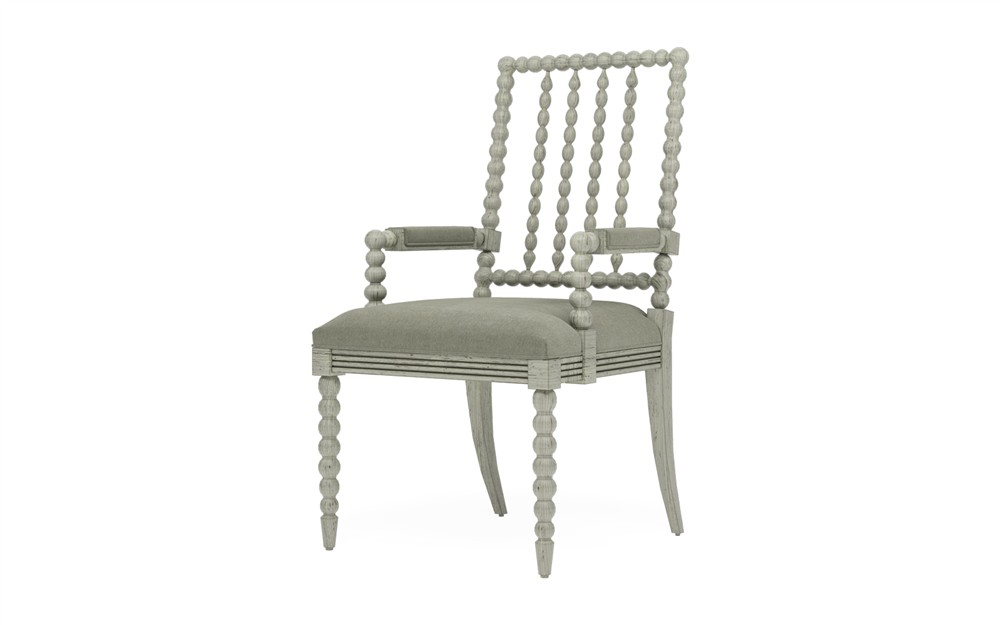 Sabinna Sage Velvet Provence Sage Dining Arm Chair|