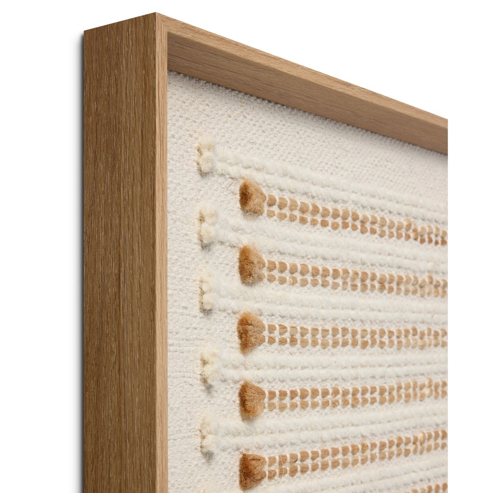 Eryssa Beige Textile Framed Wall Art - 2'5"x2'5"|