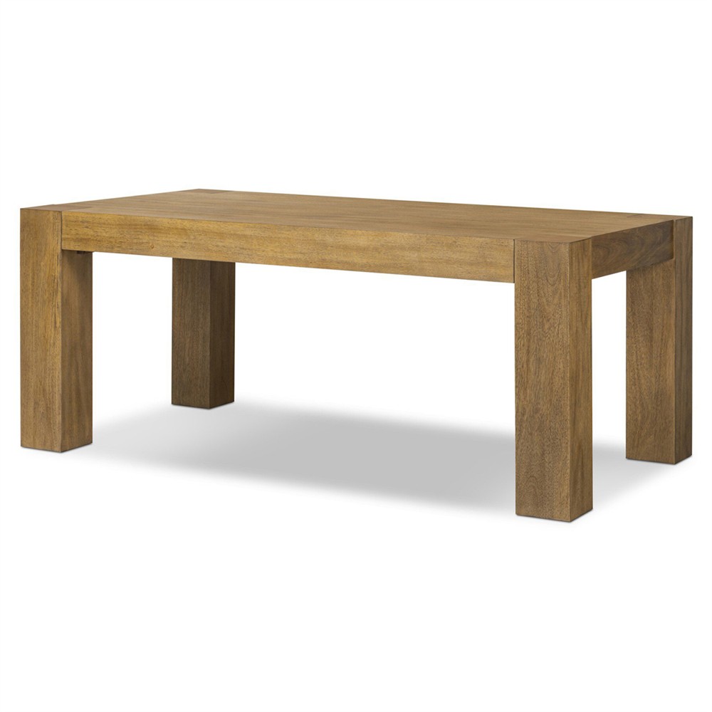 Kinsey Rustic Lodge Brown Wood Rectangular Dining Table - 72"|