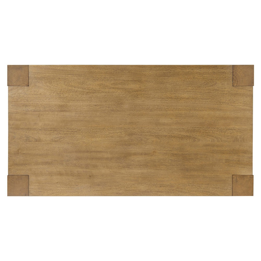Kinsey Rustic Lodge Brown Wood Rectangular Dining Table - 72"|