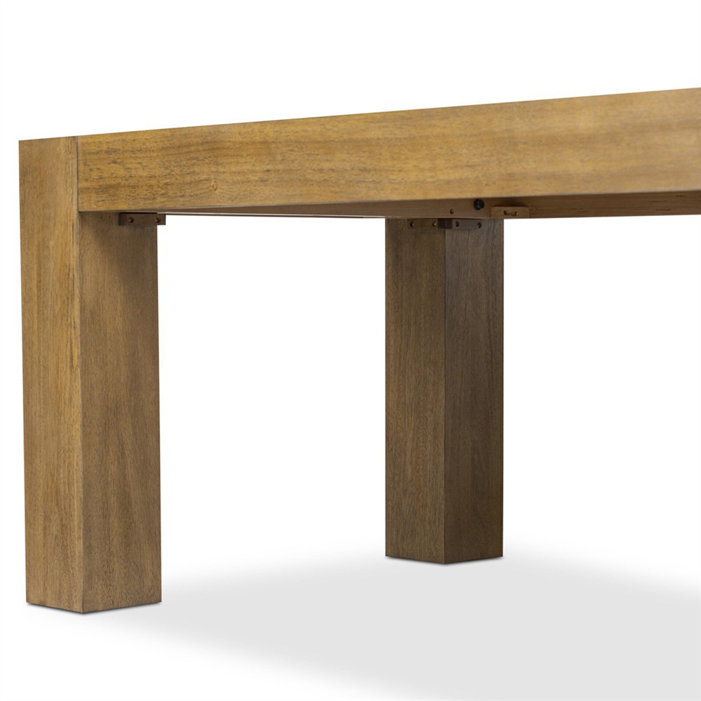 Kinsey Rustic Lodge Brown Wood Rectangular Dining Table - 72"|