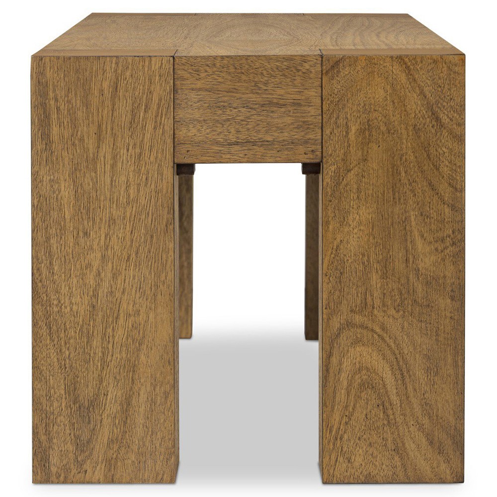 Kinsey Rustic Lodge Brown Wood Dining Bench|