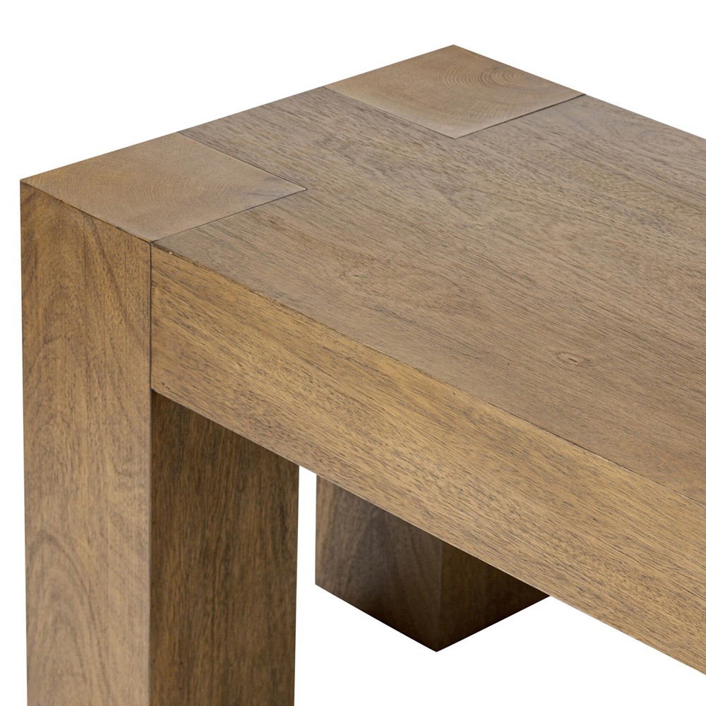 Kinsey Rustic Lodge Brown Wood Dining Bench|