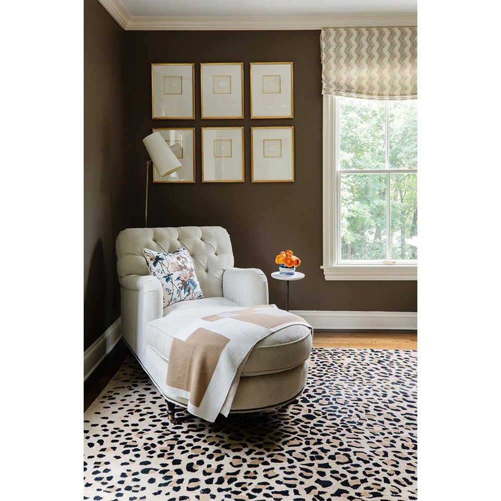 Ventura Modern Classic Beige Wool Animal Patterned Rug - 3'6"x5'6"|