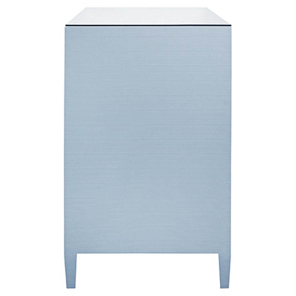 blue and white striped dresser Painted chest of drawers Upcycled Blue Drawers Dresser and Drawer main image 0