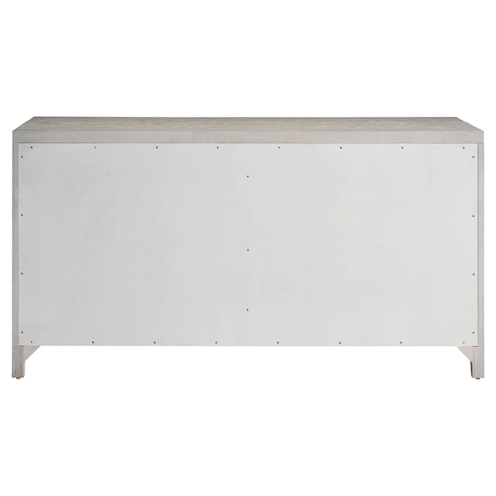 Isabella Modern Classic Fluted White Oak Double Dresser|