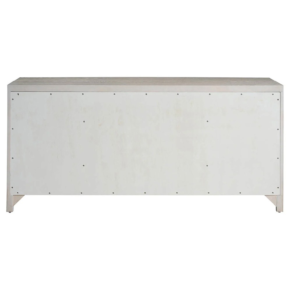 Isabella Modern Classic Fluted White Oak Credenza|