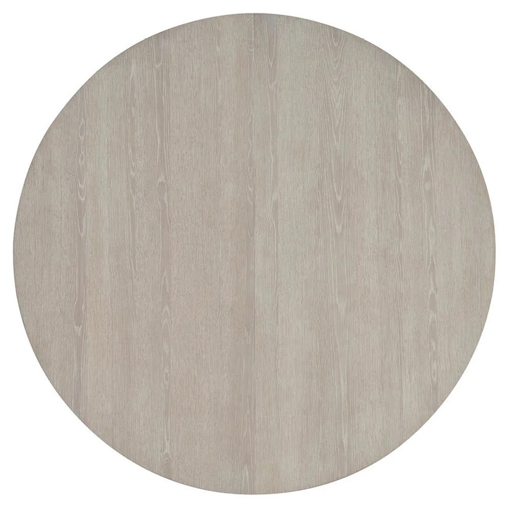 Diana Modern Classic White Oak Round Extendable Dining Table - 54-72"|