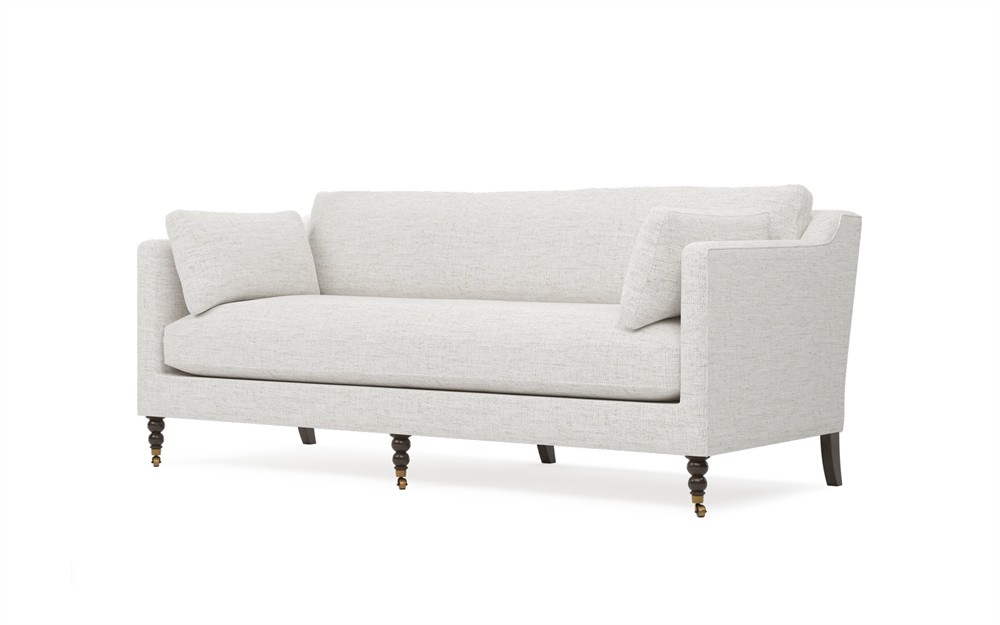 Madeline Heathered Ivory Performance Sofa - 84"|