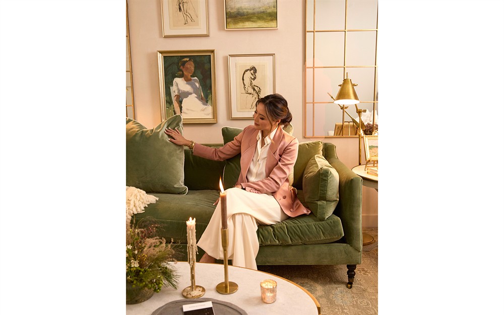 Madeline Heathered Ivory Performance Sofa - 84"|