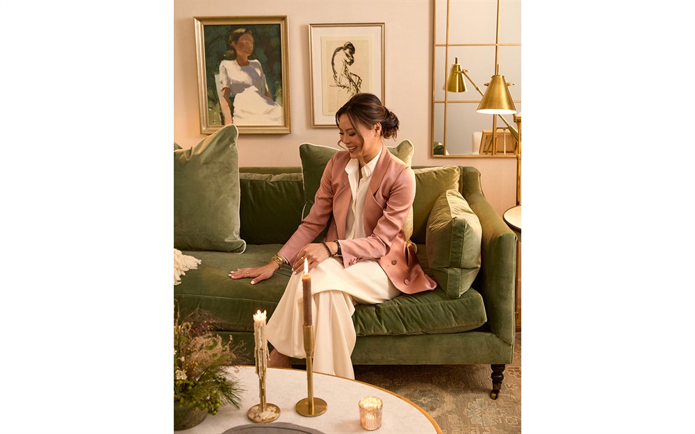 Madeline Sage Green Velvet Sofa - 84"|