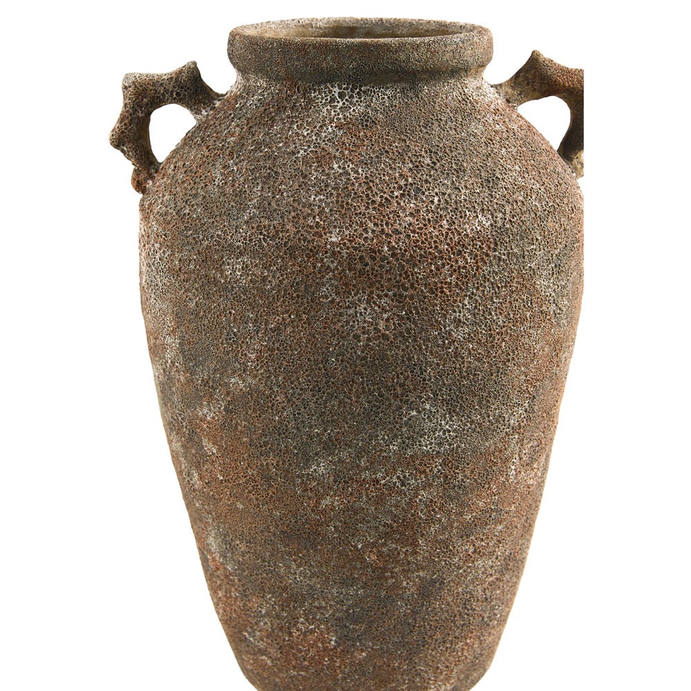 Emmett Updated Traditional Rust Glazed Ceramic Planter|