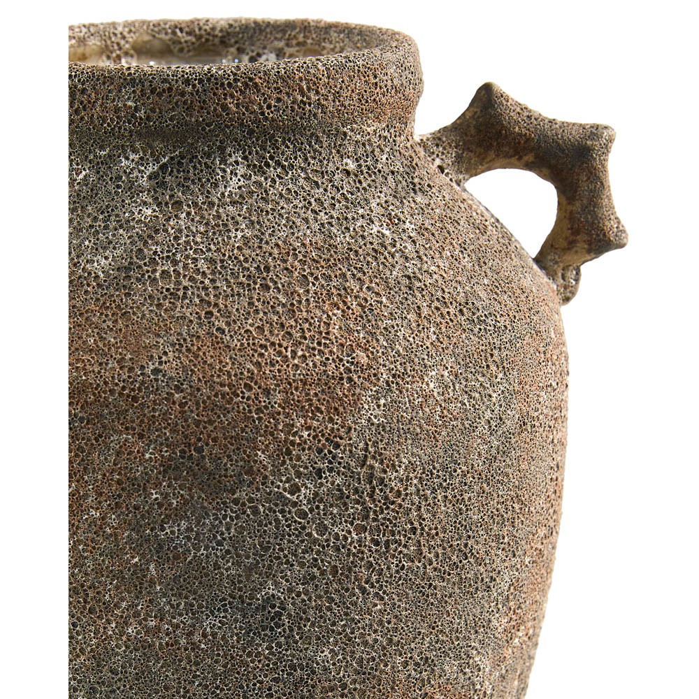 Emmett Updated Traditional Rust Glazed Ceramic Planter|