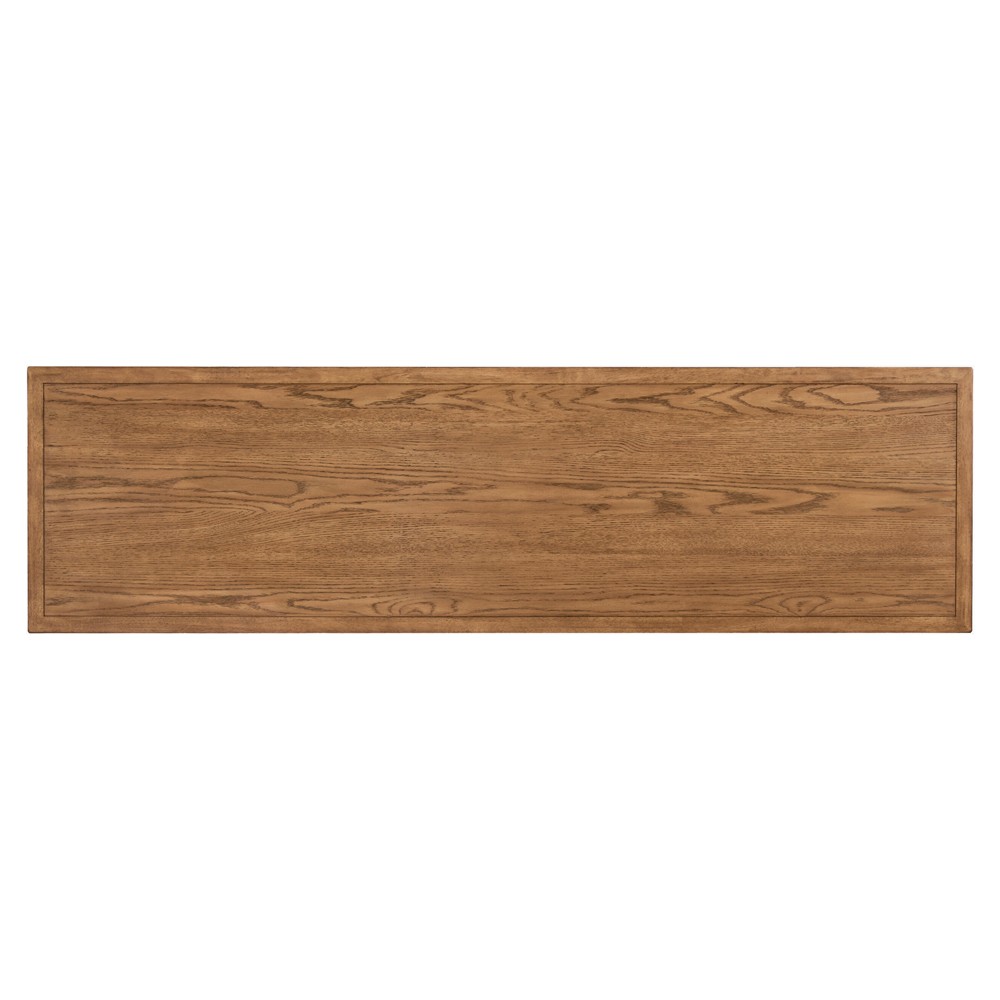 Anjana Coastal Beach Brown Oak Double Dresser|